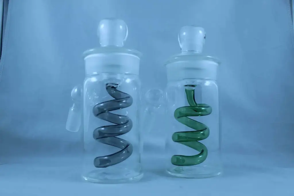 Ash Catcher- Spiral Perc 14mm Male 45°