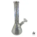 Plain Jane Glass-Holographic Twisted Beaker Bong