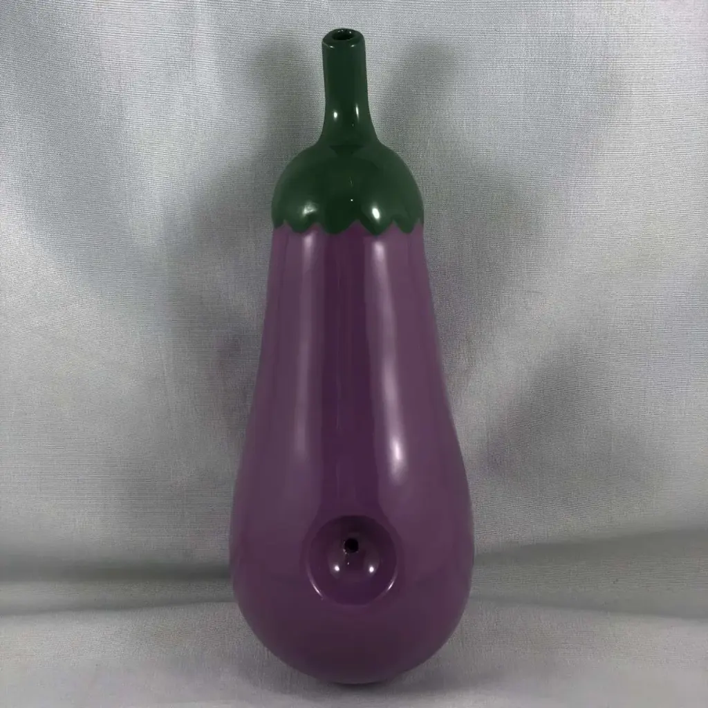 Premium Roast & Toast Ceramic Hand Pipe-Eggplant