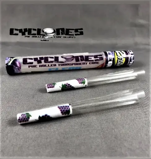 Cyclones Clear Cones 1¼" -Grape
