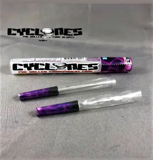 Cyclones Clear  Cones 1 ¼"-Purple Unknown
