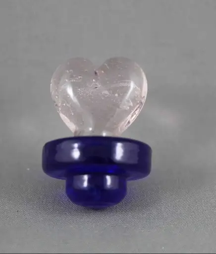 Glass Heart Carb Cap