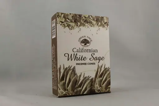 Green Tree- California White Sage Cone Incense-10 Pack